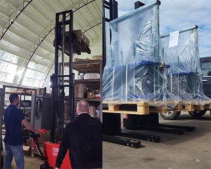 Тест-драйв складской техники на нашем складе в Раменском